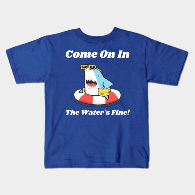 The Water's Fine Kids T-Shirt by CoconutCakes